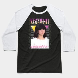 Akina Nakamori Retro Aesthetic Fan Art Baseball T-Shirt